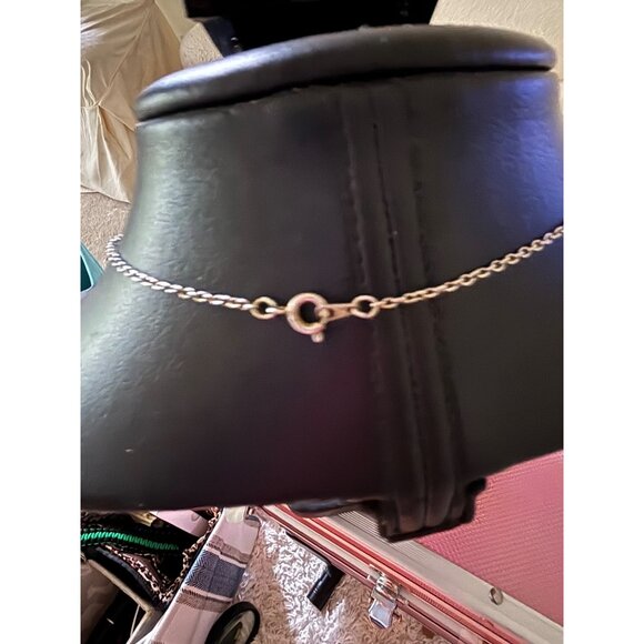 Equestrian Stirrup Necklace & Earrings Set Silver Tone Horse Riding Pierced - Picture 13 of 16